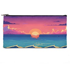 Sunset Ocean Beach Water Tropical Island Vacation 2 Pencil Case