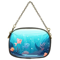 Ai Generated Ocean Sea Fish Aquatic Water Nature 4 Chain Purse (one Side) by Pakemis