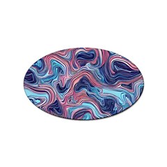 Fluid Art Pattern Sticker Oval (10 Pack)