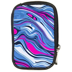 Fluid Art Pattern Compact Camera Leather Case by GardenOfOphir