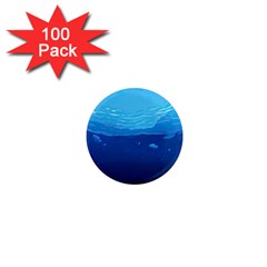 Ai Generated Ocean Sea Fish Underwater Water 1  Mini Magnets (100 Pack)  by Pakemis