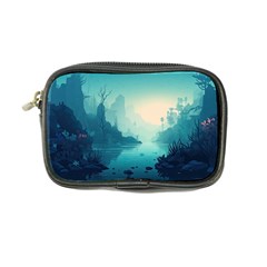 Ai Generated River Forest Woods Outdoors Coin Purse by Pakemis