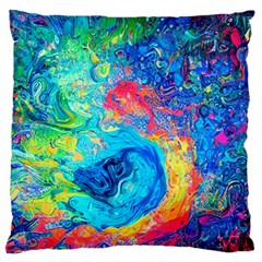 Liquid Art Pattern - Fluid Art Standard Premium Plush Fleece Cushion Case (one Side) by GardenOfOphir