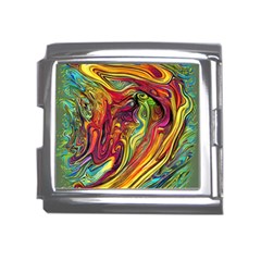 Liquid Art Pattern - Abstract Art Mega Link Italian Charm (18mm) by GardenOfOphir