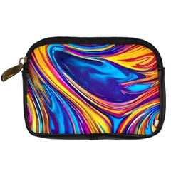 Dancing In The Liquid Light Digital Camera Leather Case by GardenOfOphir