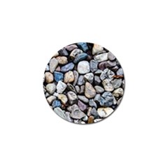 Stone Texture Nature Background Rocks Pebbles Golf Ball Marker (4 Pack) by Wegoenart