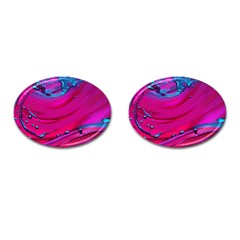 Fluid Art Pattern Cufflinks (oval)