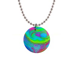 Fluid Artistic 1  Button Necklace by GardenOfOphir