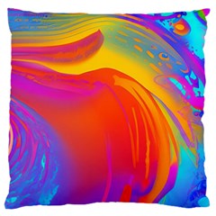 Liquid Art Pattern Standard Premium Plush Fleece Cushion Case (one Side) by GardenOfOphir