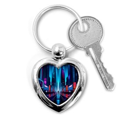 City People Cyberpunk Key Chain (heart)