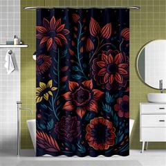 Flower Art Drawing Painting Spring Shower Curtain 48  X 72  (small) 