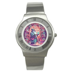 Fantasy Magic Magical Wizard Stainless Steel Watch by Jancukart