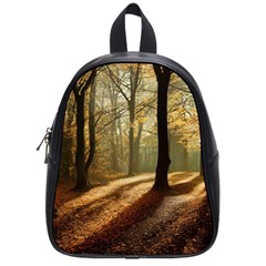 Autumn Nature Woodland Woods Trees School Bag (small)