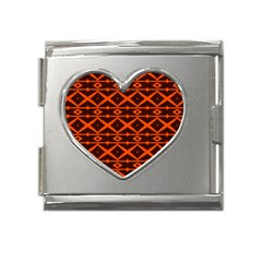 Pattern 14 Mega Link Heart Italian Charm (18mm) by GardenOfOphir