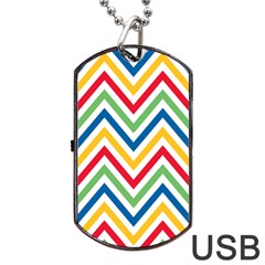 Pattern 33 Dog Tag Usb Flash (one Side)