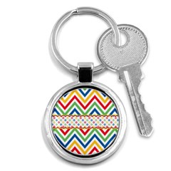 Pattern 34 Key Chain (round) by GardenOfOphir