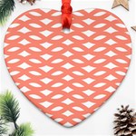 Lattice Iv Heart Ornament (Two Sides) Front