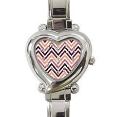 Chevron Iv Heart Italian Charm Watch by GardenOfOphir