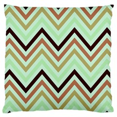 Chevron Iii Standard Premium Plush Fleece Cushion Case (one Side) by GardenOfOphir