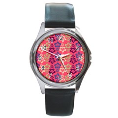 Pattern 102 Round Metal Watch by GardenOfOphir