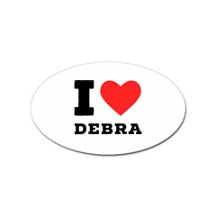 I Love Debra Sticker Oval (10 Pack)