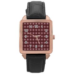 Pattern 150 Rose Gold Leather Watch 