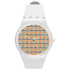 Pattern 178 Round Plastic Sport Watch (m) by GardenOfOphir