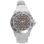 Pattern 184 Round Plastic Sport Watch (L) Front