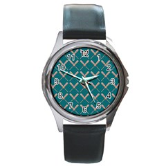 Pattern 191 Round Metal Watch by GardenOfOphir