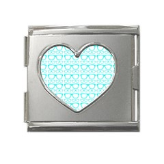 Pattern 198 Mega Link Heart Italian Charm (18mm) by GardenOfOphir