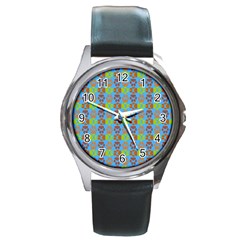 Pattern 213 Round Metal Watch by GardenOfOphir