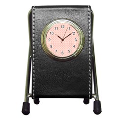 Pattern 236 Pen Holder Desk Clock by GardenOfOphir