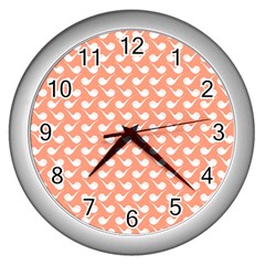 Pattern 284 Wall Clock (silver)