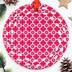 Pattern 308 Round Filigree Ornament (two Sides) by GardenOfOphir