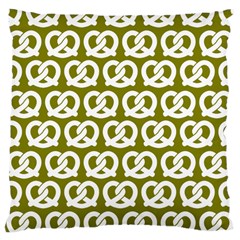 Olive Pretzel Illustrations Pattern Large Cushion Case (one Side) by GardenOfOphir