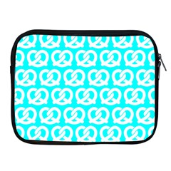 Aqua Pretzel Illustrations Pattern Apple Ipad 2/3/4 Zipper Cases by GardenOfOphir