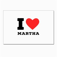 I Love Martha Postcard 4 x 6  (pkg Of 10) by ilovewhateva