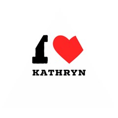 I Love Kathryn Wooden Puzzle Triangle by ilovewhateva