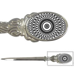 Circular Concentric Radial Symmetry Abstract Letter Opener