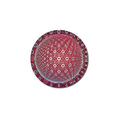 Sphere Spherical Metallic Colorful Circular Orb Golf Ball Marker