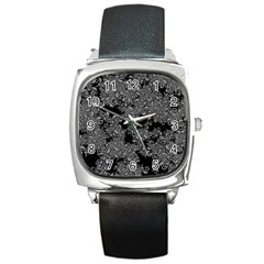 Modern Tribalism Elegance Print Square Metal Watch by dflcprintsclothing