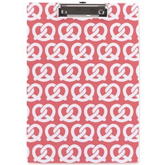 Chic Pretzel Illustrations Pattern A4 Acrylic Clipboard by GardenOfOphir