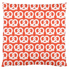 Coral Pretzel Illustrations Pattern Standard Premium Plush Fleece Cushion Case (one Side) by GardenOfOphir