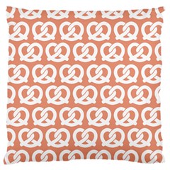 Salmon Pretzel Illustrations Pattern Large Cushion Case (one Side) by GardenOfOphir