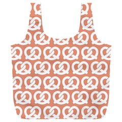 Salmon Pretzel Illustrations Pattern Full Print Recycle Bag (xxl) by GardenOfOphir