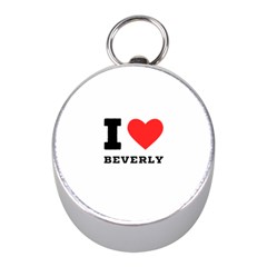 I Love Beverly Mini Silver Compasses