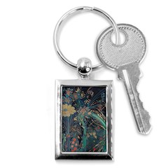 Ai Generated Flower Trees Forest Mystical Forest Key Chain (rectangle) by Ravend