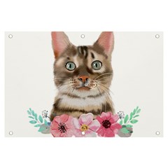 Watercolor Cat Banner And Sign 6  X 4  by SychEva