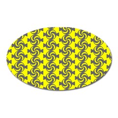 Candy Illustration Pattern Oval Magnet by GardenOfOphir