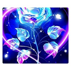 Rose Glow Love Colored Two Sides Premium Plush Fleece Blanket (small)